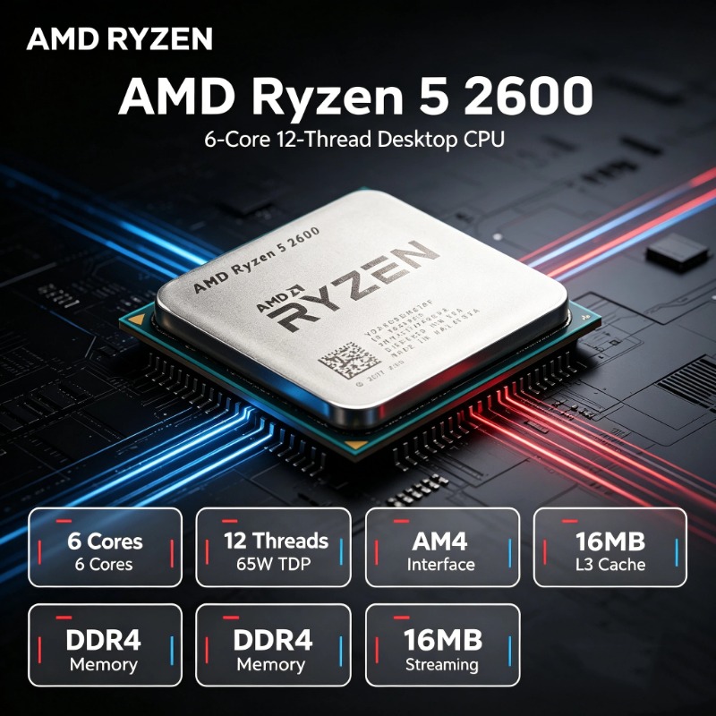 Pc Gaming Amd Ryzen 5 - AMD Ryzen 5 2600 R5 2600