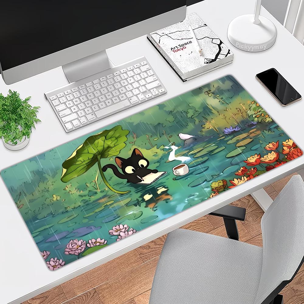 Kawaii Cat with Leaf Umbrella  - Pc Gaming Umbrella ulasan dan harga