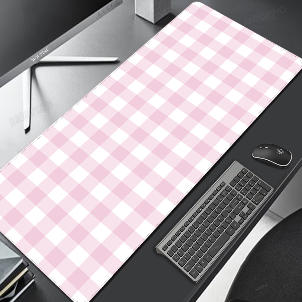 Pink Lattice Mouse Pad Kawaii  - Pc Gaming Pink ulasan dan harga