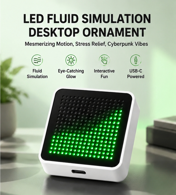 LED Fluid Simulation Desktop O - Pc Gaming Setup ulasan dan harga