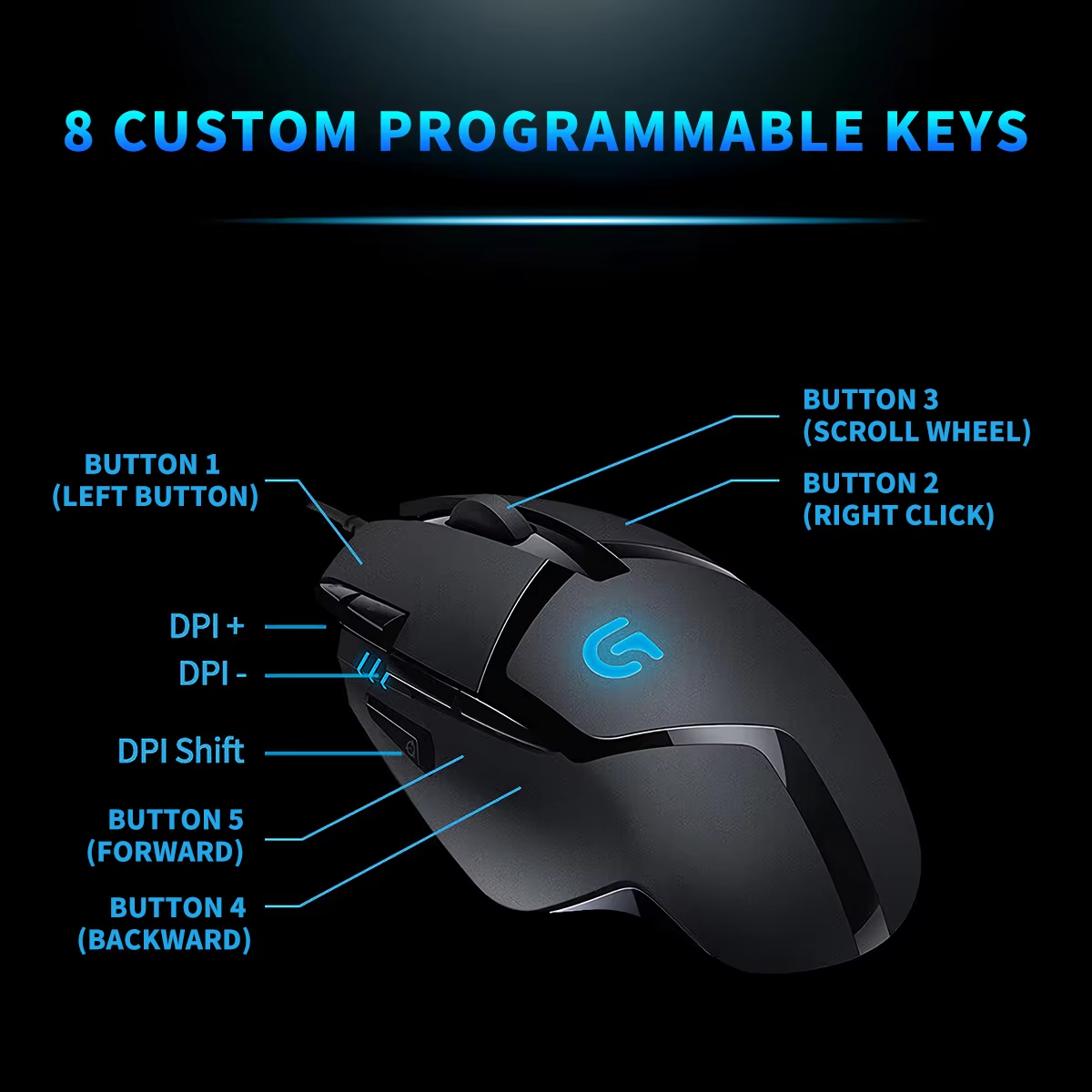 Logitech G402 Hyperion Fury FP - Pc Gaming Logitech ulasan dan harga