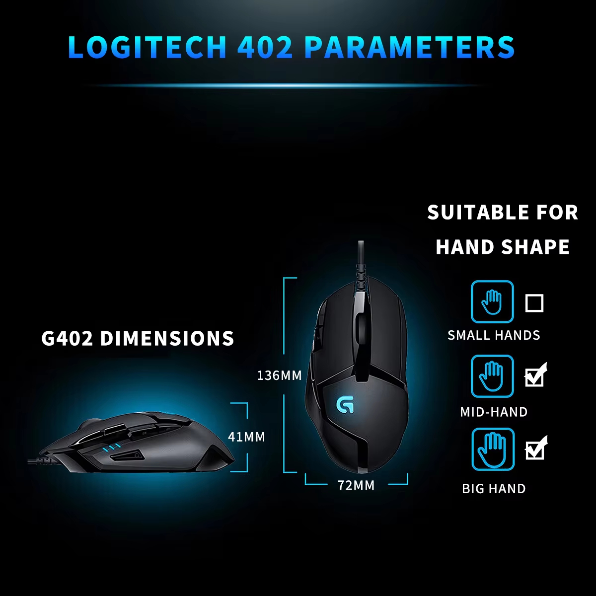 Logitech G402 Hyperion Fury FP - Pc Gaming Logitech ulasan dan harga