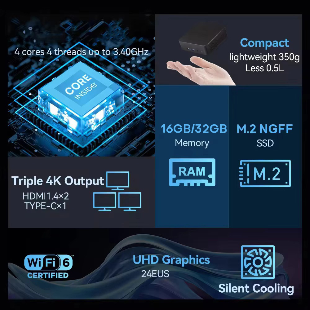 2026 Intel N150 Mini PC Protab - Pc Gaming Setup ulasan dan harga