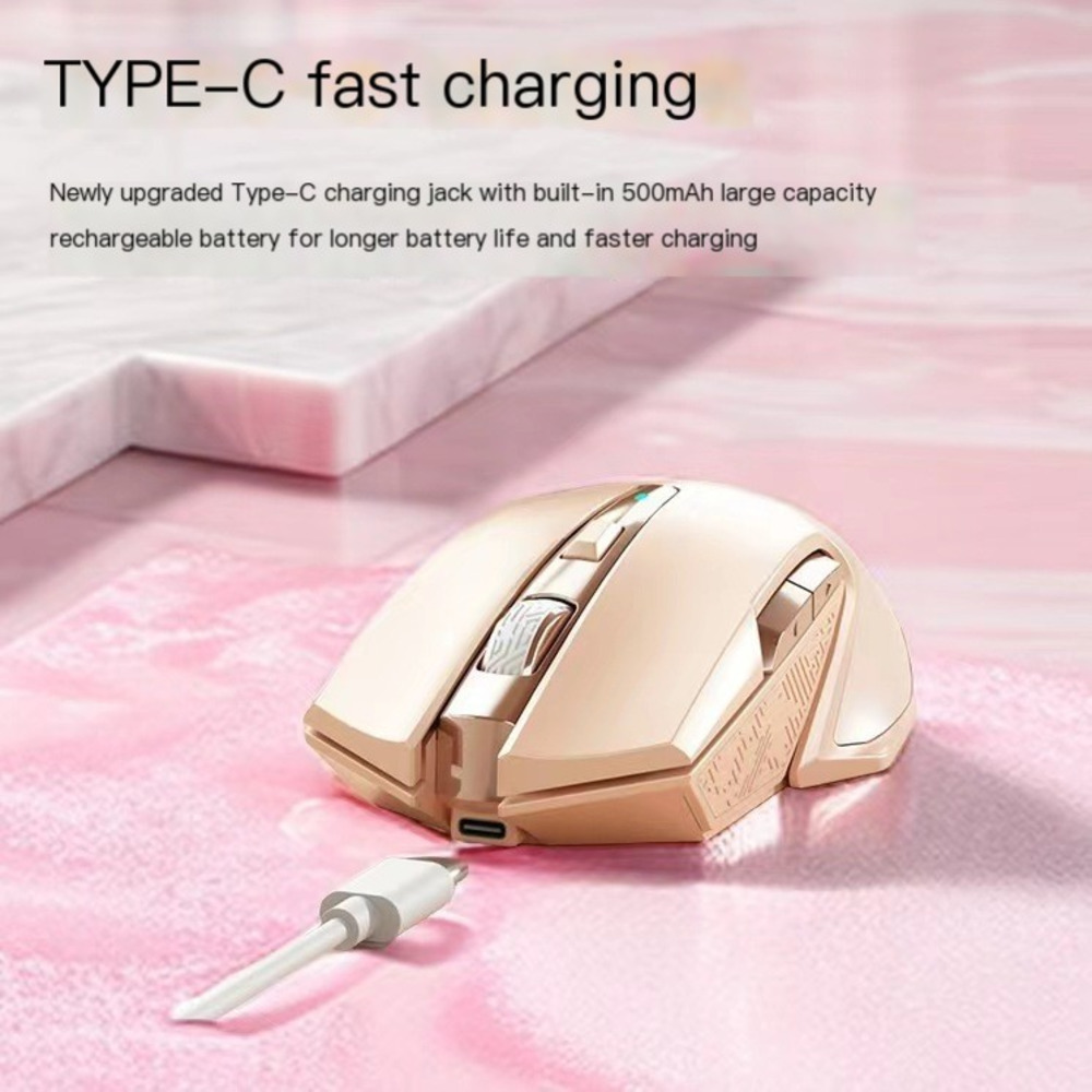 2024 New 2.4G Wireless Mouse T - Pc Gaming Pink ulasan dan harga